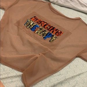 Gorgeous mesh shirt.